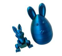 Interactive 3D Printed Easter Display with Animal Figure Inside Rotatable Parts Vibranted Color for Children Gift Small Item Container