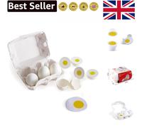 Interactive 6-Piece Egg Toy Set - Hape Egg Carton with Nutrition Learning Focus