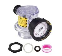 Interactive Air Release Valve, Pool Filter Pressure Vent Assembly, High Flow Air Comfort Regulator with Built in Gauge, Ideal for Manual Wind Bleed System to Cartridge and Sand Filtration Units