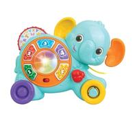 Interactive and Educational Toy, Pull-Along Elephant with Sounds and Lights, English, Winfun