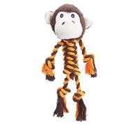 Interactive Animal Rope Chew Toy, Squeaky Dog Play Accessory, Durable Tug Toy with Knots, Pet Training Tool, Canine Enrichment with Fun Design, Outdoor Game for Backyard Patio