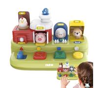 Interactive Animal Toy - 27.5x17.5x17.5cm Educational Activity Toy, Musical Cause Effect Puzzle with Safe Abs Material | Kids Learning Girls Children Development Early Education Fun Gift