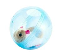 Interactive Animal Toys,Automatic Rolling Ball Hamster - Simulation Plush Hamster | for Dogs Cats Bunnies Children Girls Boys Houses Playrooms Kindergartens Travel