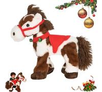 Interactive Animated Walking Pony with Joyful Sounds and Realistic Features, Stuffed Animal Gift for Kids