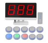 Interactive Answer Buzzer Buttons, Wireless Game Buzzer System with Remote Control - Perfect for Trivia Night, Game Shows, Classroom Quizzes, and Group Events (6 Buzzers)