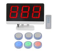Interactive Answer Buzzer Buttons, Wireless Game Buzzer System with Remote Control - Perfect for Trivia Night, Game Shows, Classroom Quizzes, and Group Events (6 Buzzers)