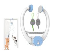 Interactive Automatic Cat Toy - 13.5x24x6.6cm Rechargeable Retractable Kitten Teaser String | Automatic Moving Cat Toys | For Indoor Play Exercise Boredom Relief Energy Release