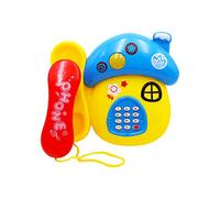 Interactive Baby Telephone Toy Smart Learning Music Call Piano Function Educational Brain Development for Kids (One Size)