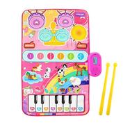 Interactive babys Piano Mat - Jazz Drum Learning Toy, Toddleres Music Pad Set, Educational Mat | babys Musical Learning System, Piano Drum Floor Toy, For Preschool Living Room Party Entertainment