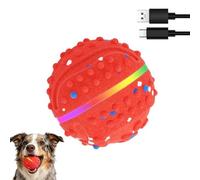 Interactive Ball for Bouncing Dogs, Waterproof with Lights and 3