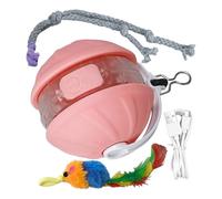 Interactive Ball for Cats - Automatic Pet Exercise Games - Intelligent Rolling Ball with Anti-Collision Suitable for Dogs, for Post-Meal Activities Prevention Boredom Stimulation