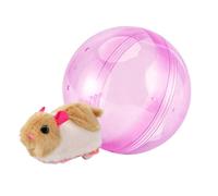 Interactive Ball for Cats - Electric Portable Hamster Shaped - Rolling Kitten Chasing Ball - for Home Living Room Balcony Lawn Park Beach
