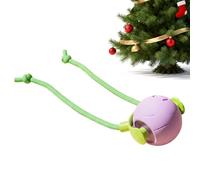 Interactive Ball for Cats Enrichment Activity with Double Cords | Self Propelled Toy For Daily Night Cat After Meal In The Home Living Room Apartment