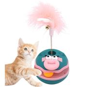 Interactive Ball for Cats - Interactive Ball for Kittens - Indoor Toys with Feathers and Exercise And Fun