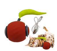 Interactive Ball for Cats - Smart Ball with Tail That Rolls and Moves, Feline Enrichment Toys, for Enrichment Exercise Hunting and Indoor Play for Young and Adult Cats
