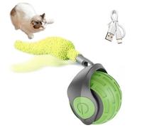 Interactive Ball Toys Automatic Ball Faux Tail Rechargeable Smart Pet Training Mouse Electric Imitate Dog Toy