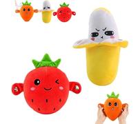Interactive Banana, Banana Toy Sensory, Touch-Sensor Soft Interactive Musical Friut Figure with Sounds for Party Birthday Sofa Home Decor Car Interior (C Set)