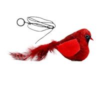 Interactive Bird Cat Toy, Squeaky Simulated Cat Fishing Tackle | Chirping Bird Interactive Toy | Against Boredom in the House for Entertainment Playtime Travel Enrichment for Kittens