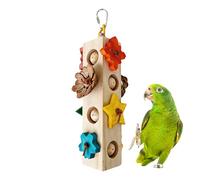 Interactive Bird Playset, Natural Beak Exercise Gear, Skill Building with Gnaw Elements, Lightweight Hanging Accessory Collection, Feathered Companion Item with Fun Style, Pet Stimulation for Training