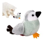 Interactive Bird Toy for Cat, Realistic Bird with Wings Beating - To Reduce Boredom At Home Indoor Play Travel Entertainment - For Indoor and Outdoor Play Home Travel Red