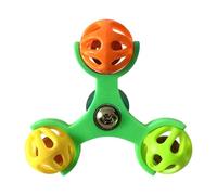 Interactive Bird Toys - 360 Degree Rotating Sparrow Windmill for Macaws | 3-Way Spinner Wheel with Treat Compartments & Suction Mount for Parakeets, Conures, Cockatiels and Lovebirds