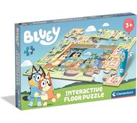 Clementoni Interactive Floor Puzzle - Bluey With Electronic Pen, 24-Piece Educational Toy for Early Learning for Kids Age 3+