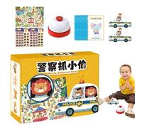 Interactive Board Game | Board Game Thief Catching Learning Toys,Educational Toys Two-Player Puzzle, Fine Motor Skills Developmental for Ages over 3, Party Supplies