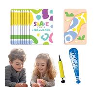 Interactive Board Game, Divinition Card Game, Snake Chain Challenge with Cartoon, Preschool Games for Family Party, Universale Sturdy Device Smooth Aid, Modern Educational Style 7.68x5.31x1.97 Inches