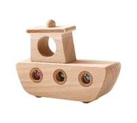 Interactive Boat Toy, Rolling Ball Car, 8x5 Inch Push Toys with Bright Colors, Design playroom Material, Motor Skills Toy with Fun Design, Children Game for Preschool Kids