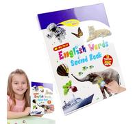 Interactive Books Set, Audio Word Toy, Educational Musical with Language Development Design, Aid for Preschool Kids, Learning Supplies, Reading Tool for Ages 0-6 Classroom Home Kindergarten Daily