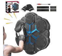 Interactive Boxing Trainer - Smart Music Wall Mount, 3 Modes Workout Equipment, LED Counter Colourful Lights, Rhythm Punch Machine | Women Men Indoor Gym Office for Cardio Reflex Training Exercise
