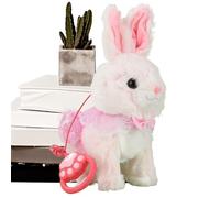 Interactive Bunny Plush Toy | Easter Rabbit Toy with Sounds and Movements - Cute Bunny Electronic Pet,for Children Kids Home Travel Nursery Indoor Living Room Bedroom Birthday Easter
