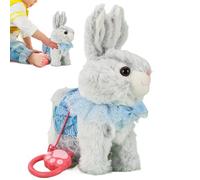 Interactive Bunny Plush Toy - Interactive Easter Rabbit Walking Toy - Cute Plush Bunny - for Boys Girls Kids Easter Birthday Home Travel Nursery Indoor Living Room Bedroom