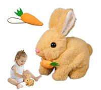 Interactive Bunny Toy, Easter Electronic Plush Bunny | Walking Rabbit with Moving Ears - Preschool Educational Toy, Realistic Plush Toy, Adorable Party Gift