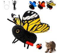 Interactive Butterfly Cat Toy, Smart Sensing Flapping Wings for Cats，Y