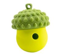 Interactive Canine Snack Puzzle - Acorn Style Feeding Sphere with Controlled Kible Drop, Mental Stimulation Play and Jaw Conditioning, Enrichment Training Tool | Home Yard Engagement