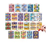 Interactive Cards Find the Differences - Cognitive Development Exercise, Educational Memory Pair Matching Activity, Fifty Unit Set, Content Amount, C