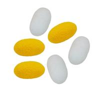 Interactive Cat : 2 x 3.5 cm cocoon ball, silk material training toy, lightweight design suitable for biting with natural fibers | Fun indoor play tool