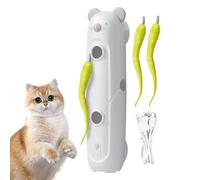 Interactive Cat Angel - Intelligent Sensor Electric Kitten Training Accessories - Cat Toy with Feathers for Movement | For Wall Door Floor Playtime Everyday Exercise Routine Boredom
