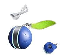 Interactive Cat Ball, Interactive Cat Toys Ball - Rechargeable Soft Feather Mobile Cat Roller | Interactive Pet Exercise Toys, Automation Chew Game