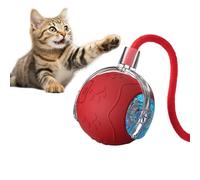 Interactive Cat Ball,Rechargeable Game - Silicone Moving Ball Cat Toy with Rope | for Indoor Outdoor Play Chasing Enrichment Exercise