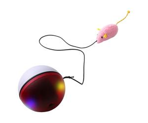 Interactive Cat Ball Toy - 3.15 Inch Smart Sensor Rolling Game | Arctic Velvet And ABS Mobile Cat Toy, Indoor Rolling Ball, Ext