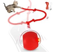 Interactive Cat Ball Toy, Automatic Cat Toys for Indoor Cats Electric Rolling Cat Ball Toy Rechargeable Irregular Moving Cat Toys Chase Mate Balls Smart Pet Balls for Indoor Large Small Cats & Dogs