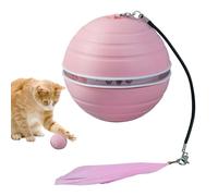 Interactive Cat Ball Toy, Automatic Rolling Ball - Rechargeable Electric Cat Toy - Fun Self Rolling Cat Toys, Automatic Pet Toy Po