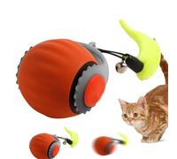 Interactive Cat Ball Toy, Pet Cat Intelligent Sensor Ball Electric Toy With USB Rechargeable, Reduce Kitten Boredom Adjustable Ball With Replacement Tail Fast Rolling On Carpet For Bedroom, Park