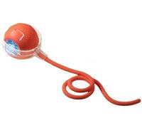 Interactive Cat Ball Toy with Bird Songs, Red, 40 cm Rope