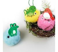 Interactive Cat Ball Toy with Realistic Sounds for Indoor Cats, Bite Resistant Kitten Ball Toy for Wild Material Size (#1)