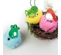 Interactive Cat Ball Toy with Realistic Sounds for Indoor Cats, Bite Resistant Kitten Ball Toy for Wild Material Size (#3)