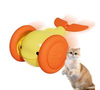 Interactive Cat Ball with Built-in Colorful Lighting, Moving Game for Indoor Play, Automatic Rolling Ball for Cats, Interactive Toy with Small Whale, On