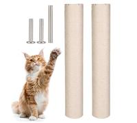 Interactive Cat Climbing Post - Scratching Toy for Cats and Puppies | Sturdy Sisal with Pre-Drilled 8MM Holes, Nail Maintenance Jumping, Stretching Station for Indoor Exercise Resting Spot